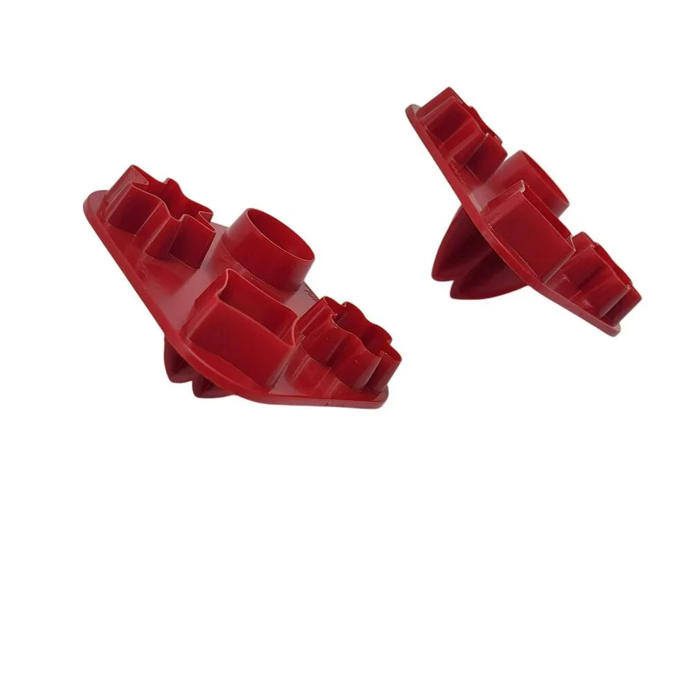 Vintage Tupperware Red Cookie Cutters Set Canape Garnish Mini Cookies Set of 2